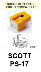 SCOTT-PS17  PS-17-POINTES-DE-LECTURE-DIAMANTS-SAPHIRS-COMPATIBLES