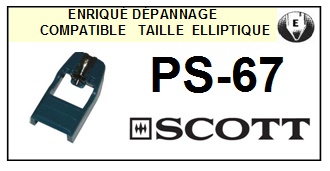 SCOTT-PS67 PS-67-POINTES-DE-LECTURE-DIAMANTS-SAPHIRS-COMPATIBLES