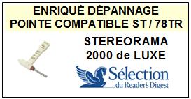 SELECTION DU READERS DIGEST-STEREORAMA 2000 DE LUXE-POINTES-DE-LECTURE-DIAMANTS-SAPHIRS-COMPATIBLES