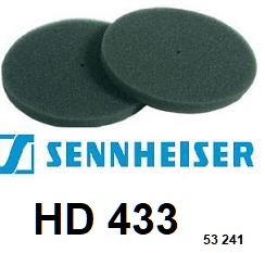 SENNHEISER HD433 mousse de casque HD-433 (vente par paire)
