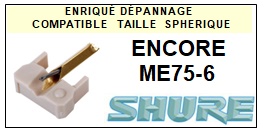 SHURE-ENCORE ME75-6 ENCORE ME-75-6-POINTES-DE-LECTURE-DIAMANTS-SAPHIRS-COMPATIBLES