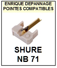 SHURE-NB71-POINTES-DE-LECTURE-DIAMANTS-SAPHIRS-COMPATIBLES