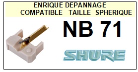 SHURE-NB71-POINTES-DE-LECTURE-DIAMANTS-SAPHIRS-COMPATIBLES