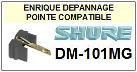 SHURE-DM101MG DM-101MG-POINTES-DE-LECTURE-DIAMANTS-SAPHIRS-COMPATIBLES
