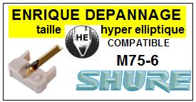 SHURE-M75-6-POINTES-DE-LECTURE-DIAMANTS-SAPHIRS-COMPATIBLES