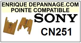 SONY-CN251 CN-251-POINTES-DE-LECTURE-DIAMANTS-SAPHIRS-COMPATIBLES