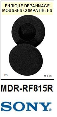 SONY<br> MDRRF815R MDR-RF815R mousse compatible (vente par paire)<small>  2015-09</small>