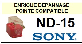 SONY-ND15 ND-15-POINTES-DE-LECTURE-DIAMANTS-SAPHIRS-COMPATIBLES