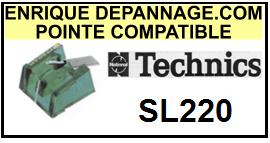 TECHNICS-SL220  SL-220-POINTES-DE-LECTURE-DIAMANTS-SAPHIRS-COMPATIBLES