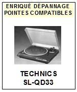 TECHNICS-SLQD33 SL-QD33-POINTES-DE-LECTURE-DIAMANTS-SAPHIRS-COMPATIBLES