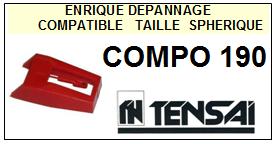 TENSAI-COMPO 190-POINTES-DE-LECTURE-DIAMANTS-SAPHIRS-COMPATIBLES