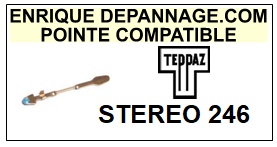 TEPPAZ-STEREO 246-POINTES-DE-LECTURE-DIAMANTS-SAPHIRS-COMPATIBLES