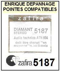 ZAFIRA-5187 (AUDIO TECHNICA ATN854)-POINTES-DE-LECTURE-DIAMANTS-SAPHIRS-COMPATIBLES
