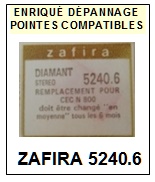 ZAFIRA-5240.6 (CEC N800)-POINTES-DE-LECTURE-DIAMANTS-SAPHIRS-COMPATIBLES