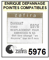 ZAFIRA-5976 (KENWOOD N54)-POINTES-DE-LECTURE-DIAMANTS-SAPHIRS-COMPATIBLES