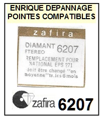 ZAFIRA-6207 (NATIONAL EPS270 EPS271 EPS290 EPS5-POINTES-DE-LECTURE-DIAMANTS-SAPHIRS-COMPATIBLES