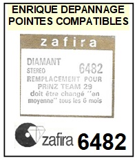 ZAFIRA-6482 (PRINZ TEAM 29)-POINTES-DE-LECTURE-DIAMANTS-SAPHIRS-COMPATIBLES