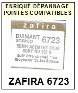 ZAFIRA-6723 (SONY ND135G)-POINTES-DE-LECTURE-DIAMANTS-SAPHIRS-COMPATIBLES