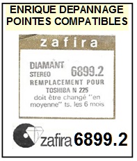 ZAFIRA-6899.2 (TOSHIBA N225 N225C)-POINTES-DE-LECTURE-DIAMANTS-SAPHIRS-COMPATIBLES