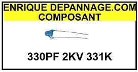 CONDENSATEUR IMPULSION  330PF 2KV 482212611254  331K  2KV 2015-02