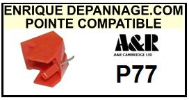 A&R CAMBRIDGE<br> P77 P-77 Pointe (stylus) Diamant sphrique <small>2015-09</small>