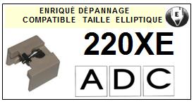 ADC 220XE  <br>Pointe Diamant Elliptique (stylus)<small> 2015-12</small>