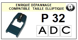 ADC P32  <br>Pointe Diamant <b>Elliptique</b> (elliptical stylus)<small> 2017 NOVEMBRE</small>