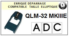 ADC  QLM32MKIIIE  QLM-32MKIIIE  Pointe de lecture compatible Diamant Elliptique