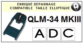 ADC QLM34MKIII QLM34 MKIII <br>Pointe Diamant <b>Elliptique</b> (stylus)<small> 2016-10</small>