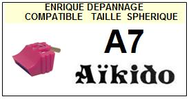 AIKIDO-A7 A-7-POINTES-DE-LECTURE-DIAMANTS-SAPHIRS-COMPATIBLES