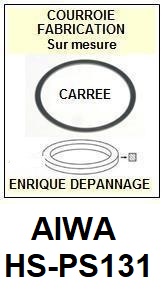 AIWA-HSPS131 HS-PS131-COURROIES-ET-KITS-COURROIES-COMPATIBLES