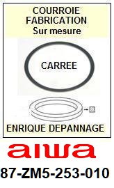 FICHE-DE-VENTE-COURROIES-COMPATIBLES-AIWA-87ZM5253010 87-ZM5-253-010