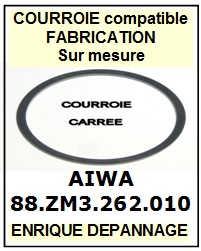 AIWA 88ZM3262010 88-ZM3-262-010 <BR>Courroie carre rfrence aiwa (<B>square belt</B> manufacturer number)<small> 2016-06</small>