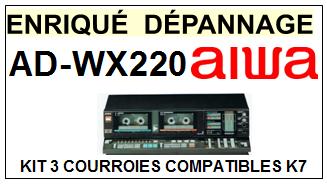 AIWA-ADWX220 AD-WX220-COURROIES-ET-KITS-COURROIES-COMPATIBLES