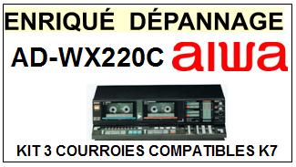 AIWA-ADWX220C AD-WX220C-COURROIES-ET-KITS-COURROIES-COMPATIBLES