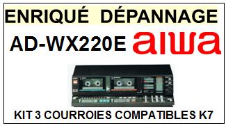 AIWA-ADWX220E AD-WX220E-COURROIES-ET-KITS-COURROIES-COMPATIBLES