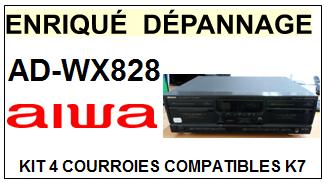 AIWA-ADWX828 AD-WX828-COURROIES-COMPATIBLES