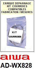 AIWA-ADWX828 AD-WX828-COURROIES-ET-KITS-COURROIES-COMPATIBLES