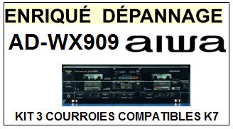 AIWA-ADWX909 AD-WX909-COURROIES-COMPATIBLES