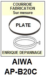 AIWA-APB20C AP-B20C-COURROIES-COMPATIBLES