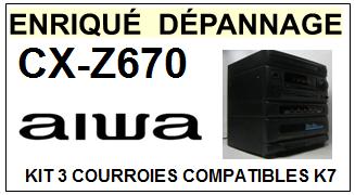 AIWA-CXZ760 CX-Z760-COURROIES-COMPATIBLES