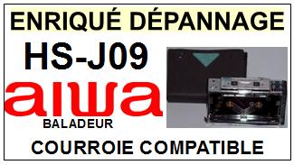 AIWA-HSJ09 HS-J09-COURROIES-ET-KITS-COURROIES-COMPATIBLES