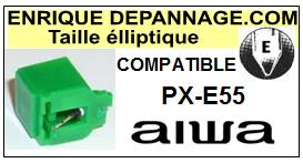 AIWA-PXE55 PX-E55-POINTES-DE-LECTURE-DIAMANTS-SAPHIRS-COMPATIBLES