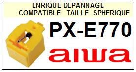 AIWA Platine PXE770 PX-E770 Pointe diamant elliptique <BR><small>sce 2014-08</small>
