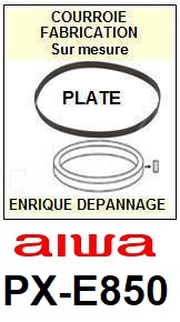 AIWA-PXE850E PX-E850E-COURROIES-COMPATIBLES