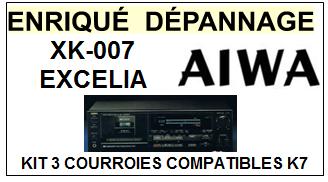 AIWA-XK007 XK-007-COURROIES-ET-KITS-COURROIES-COMPATIBLES