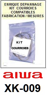 AIWA-XK009 XK-009-COURROIES-ET-KITS-COURROIES-COMPATIBLES