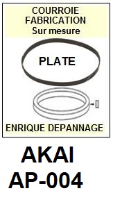 AKAI-AP004 AP-004-COURROIES-ET-KITS-COURROIES-COMPATIBLES