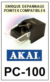 AKAI-PC100  PC-100-POINTES-DE-LECTURE-DIAMANTS-SAPHIRS-COMPATIBLES
