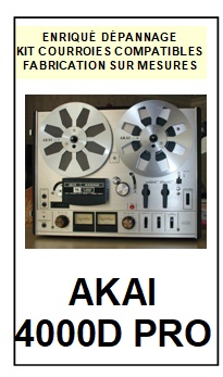 AKAI-4000D PRO-COURROIES-COMPATIBLES